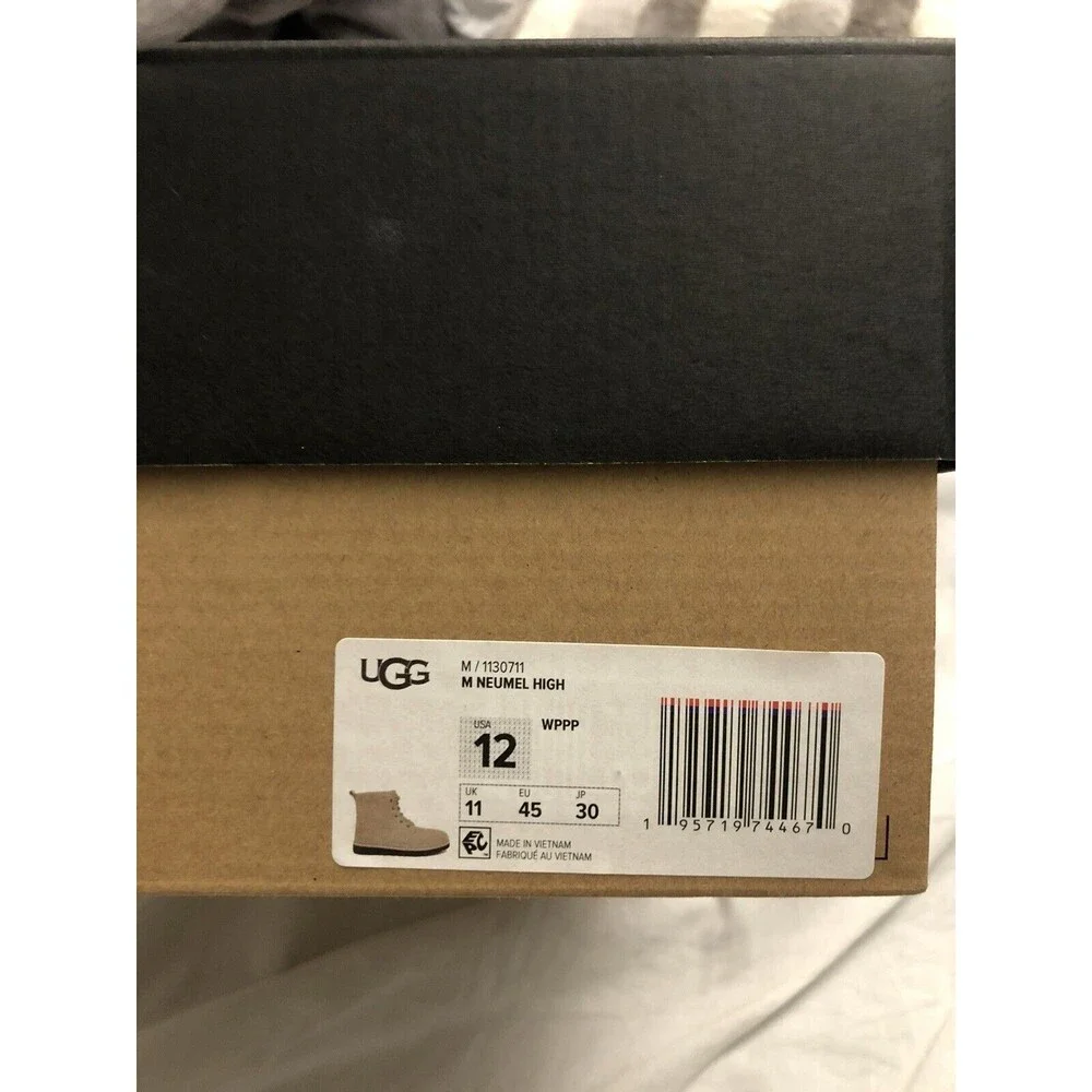 UGG Mens Neumel High Suede Boots Water Resistant sz 12 /EU 45 New in box